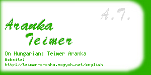 aranka teimer business card